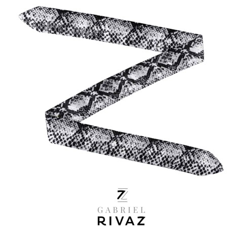 PULSERA DE SEDA SERPIENTE GRIS