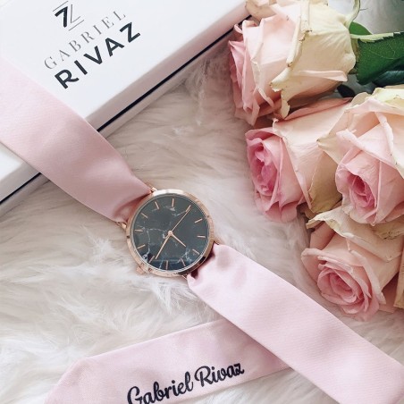 RELOJ ROSA CLARO PLATA