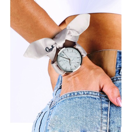 PULSERA DE SEDA BEIGE