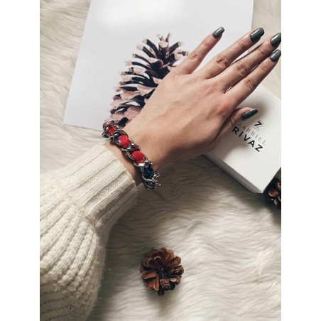 Bracelet Chaîne Rouge...