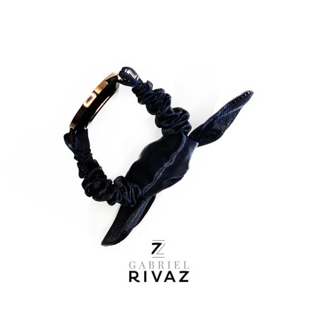 BRACELET ROSETTE NOIR