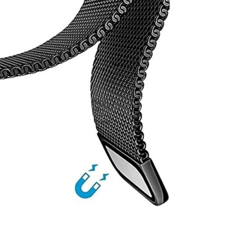 BRACELET MAILLE MILANAISE NOIR